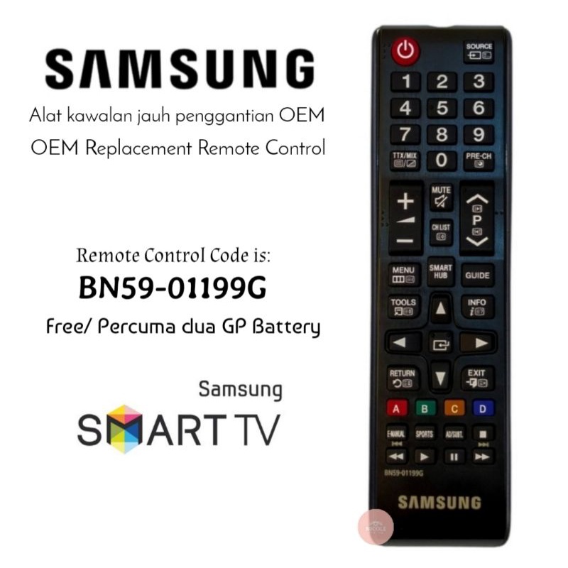 Samsung Smart LED TV Remote Control BN59-01199G ( Original or
