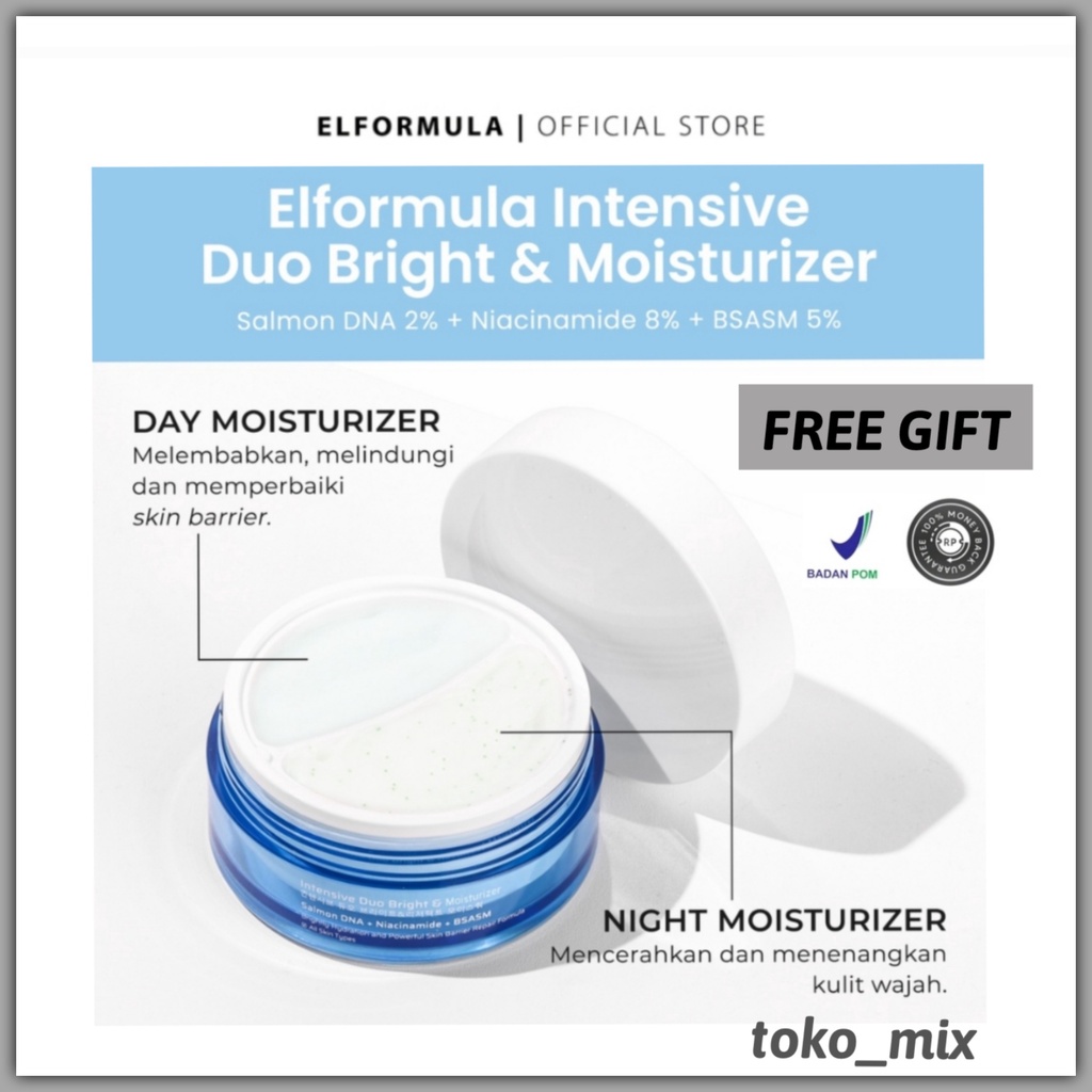 Elformula Intensive Duo Bright & Resurrect Moisturizer Bpom Elformula