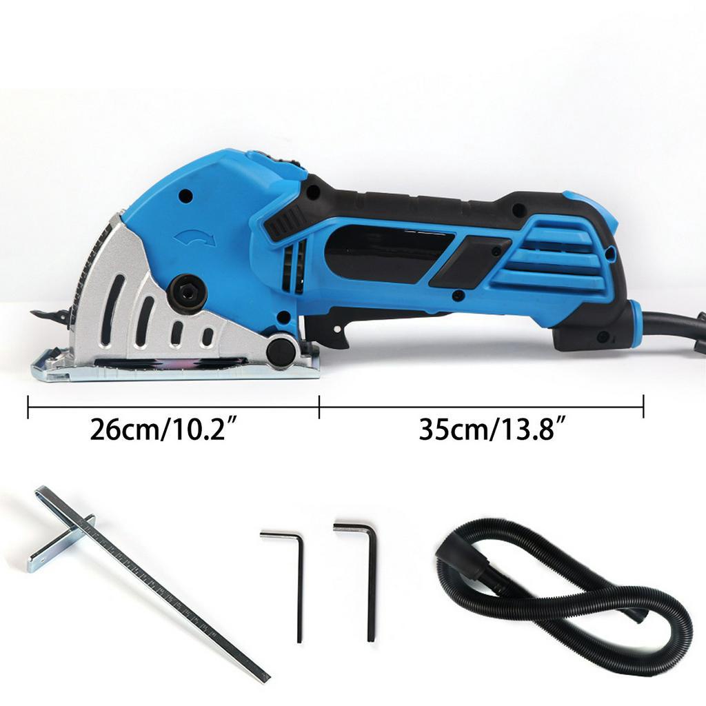 550W 3 Blades Drillpro Mini Circular Saw Plunge Cut Track Cutting Wood