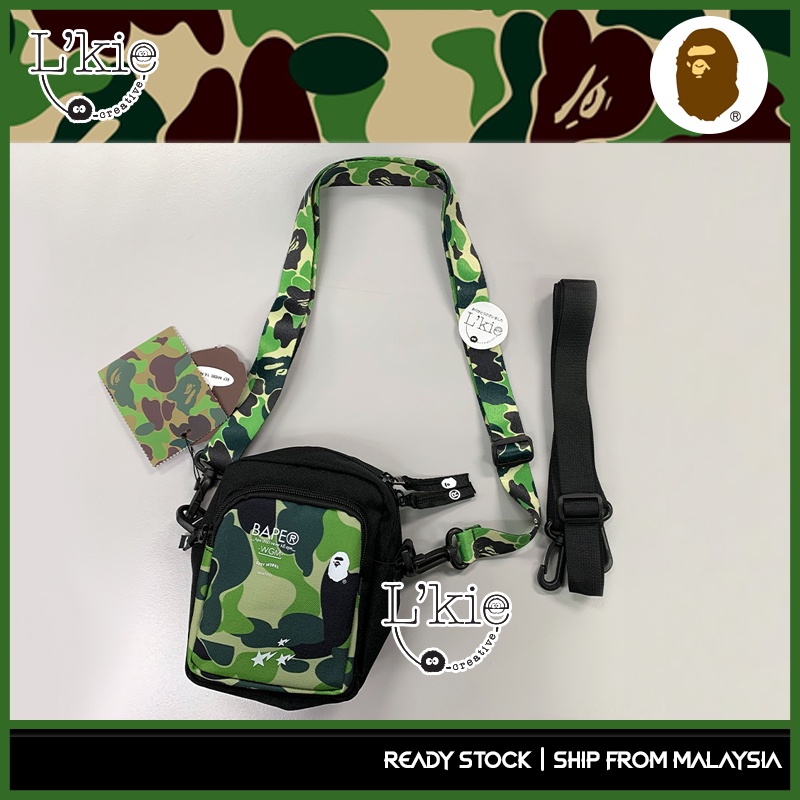 Bape Camouflage Men Women shoulder bag messenger bag 🔥READY STOCK 🔥