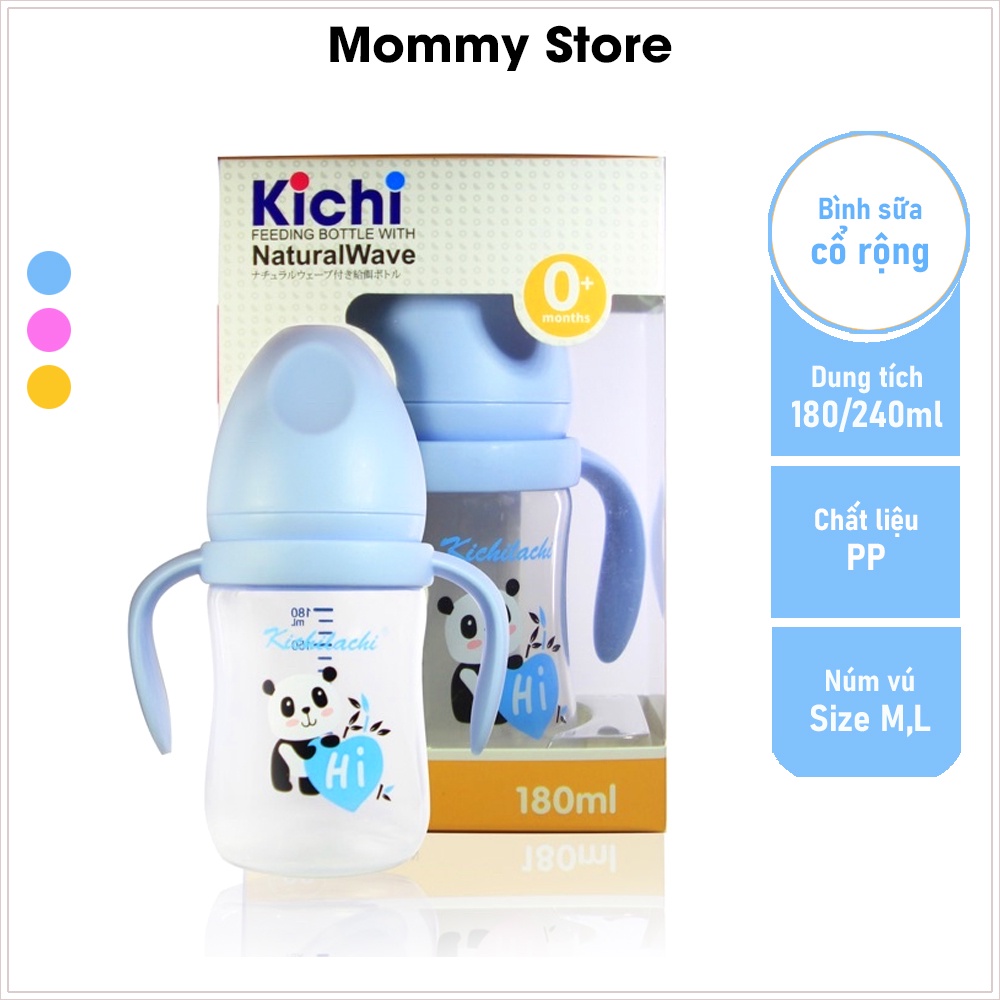 Kichilachi PP Wide Neck Bottle With Super Soft Nipple Choking