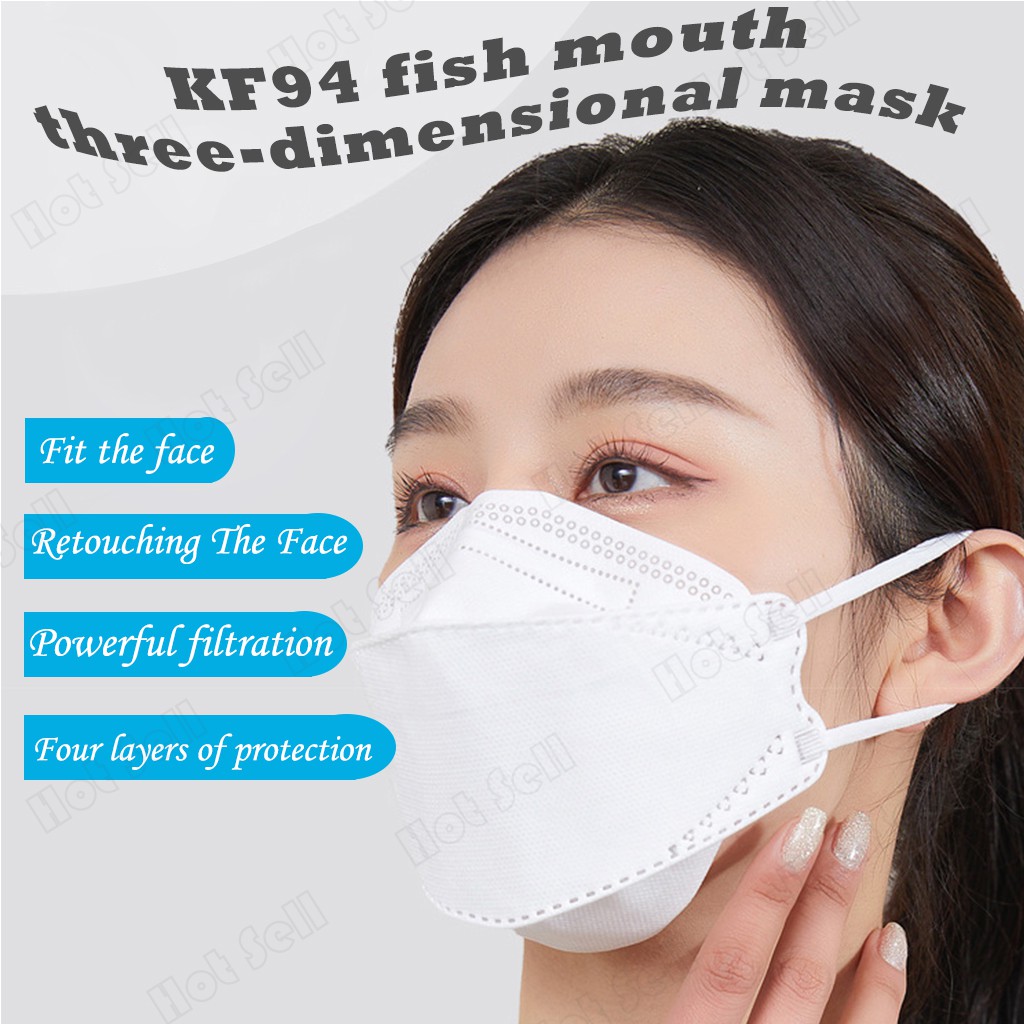 50pcs 4ply Korean Face Kf94 KN 94 adults 3D Mask Reusable Facemask For
