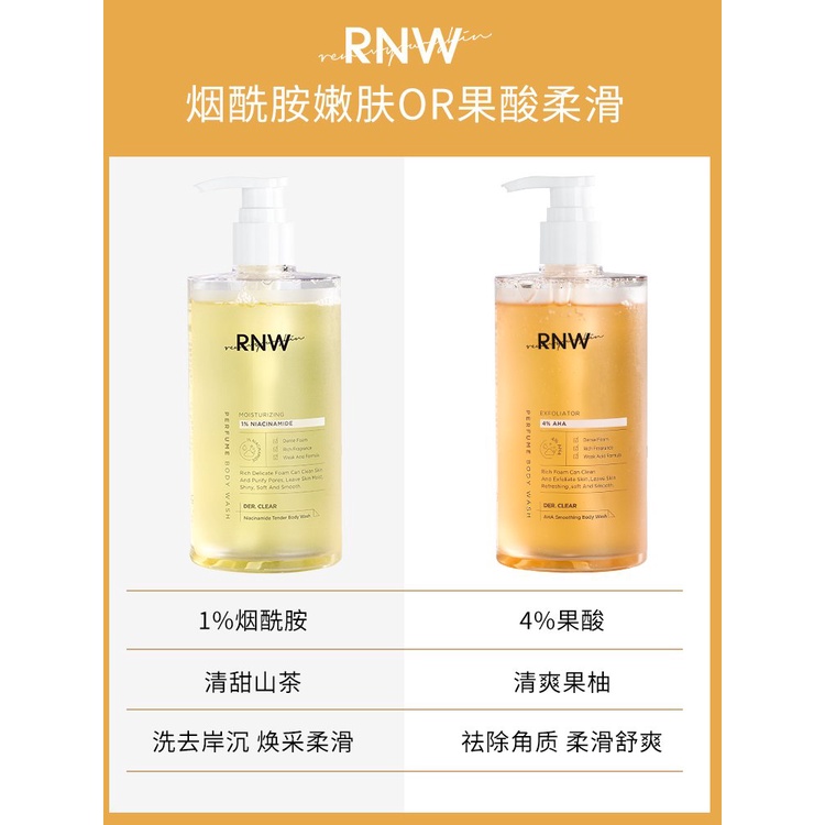 RNWFragrant Nicotinamide Shower Gel Pimple Oil Control Official Long