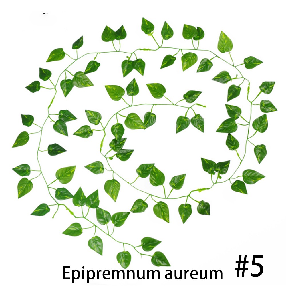 Ready Ship ! 2.1m Artificial Ivy Vine Fake Foliage Dried Flower Grape