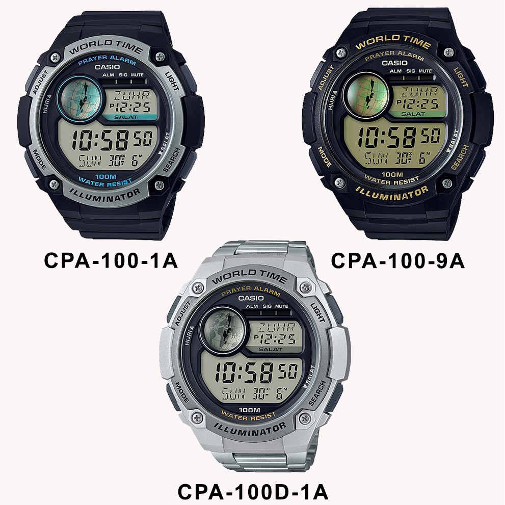 CASIO CPA100 / CPA100D SERIES PRAYER ALARM WATCH 100 ORIGINAL