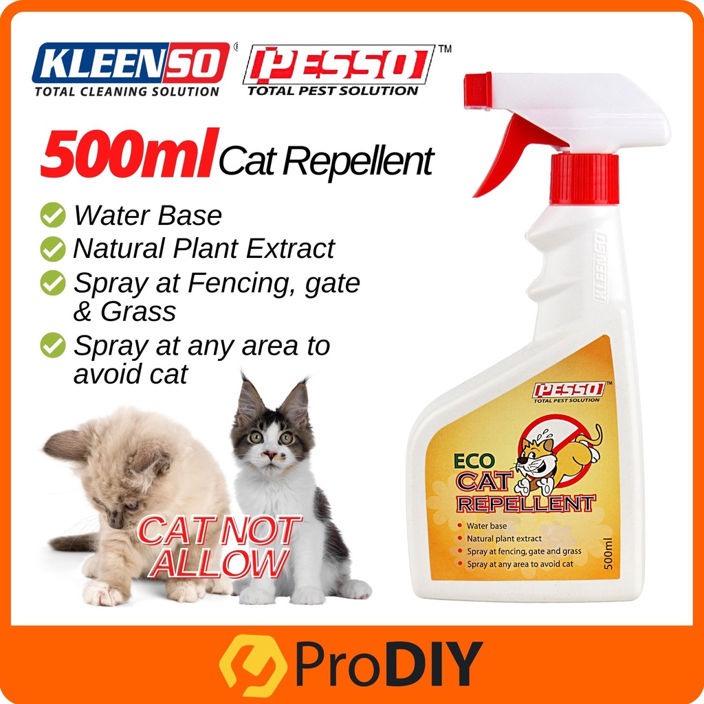 500ml KLEENSO PESSO Eco Cat Repellent Halau Kucing Spray Repel Cats 驱猫液