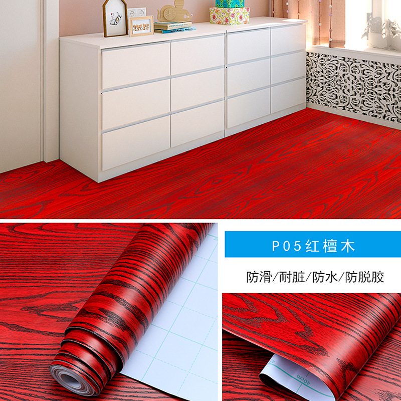 PVC Thickened Bathroom Kitchen Waterproof Floor Stickers Wearresistant