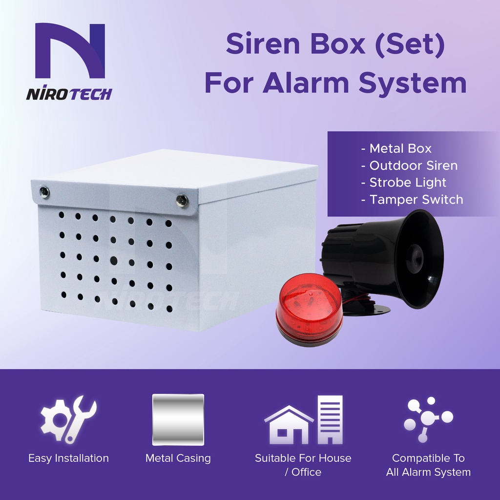 Siren Box For Alarm system Shopee Malaysia