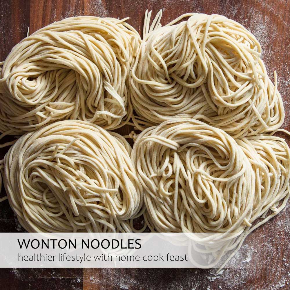 Wantan Mee 320gm 4biji Vacuum Pack Wonton Noodles Mi Wantan Raw Noodle