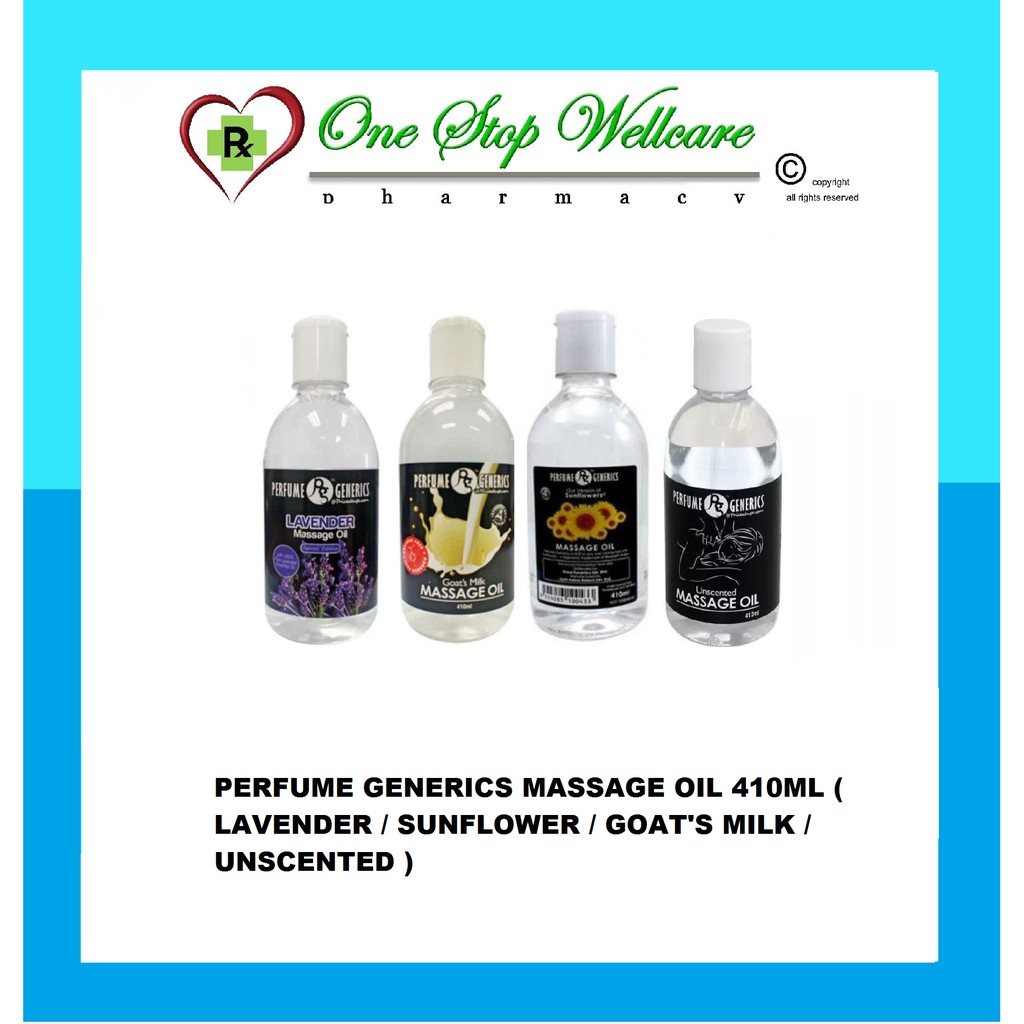 PERFUME GENERICS MASSAGE OIL 410ML ( LAVENDER / SUNFLOWER / GOAT'S MILK