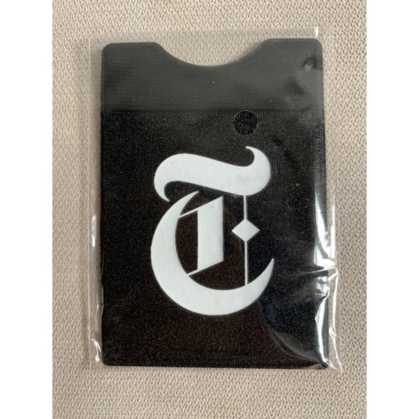 New York Times Phone Card holder with 3M sticker. Official merchandise