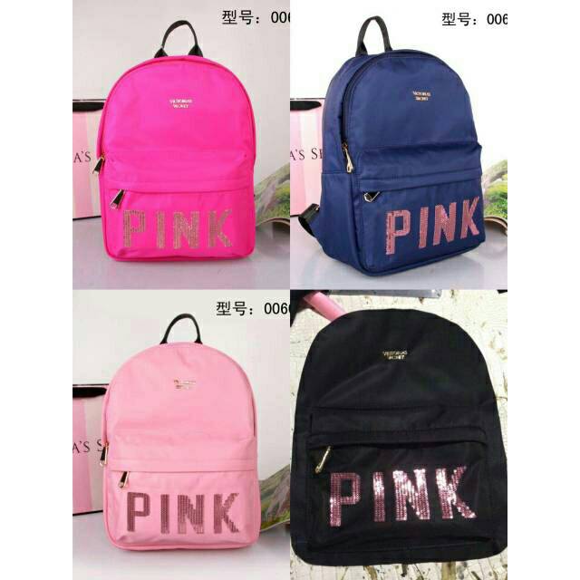 Pink VS Backpack Backpack Shopee Malaysia