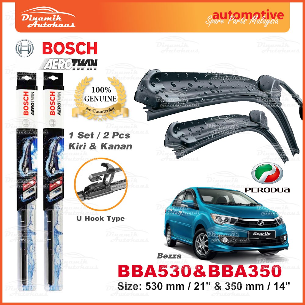 Perodua Bezza Front Windscreen / Windshield Wiper Size 21" / 14