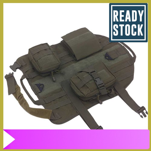 Dog Outdoor Vest Pitbull Training Equipment (Army Green) Shopee Malaysia