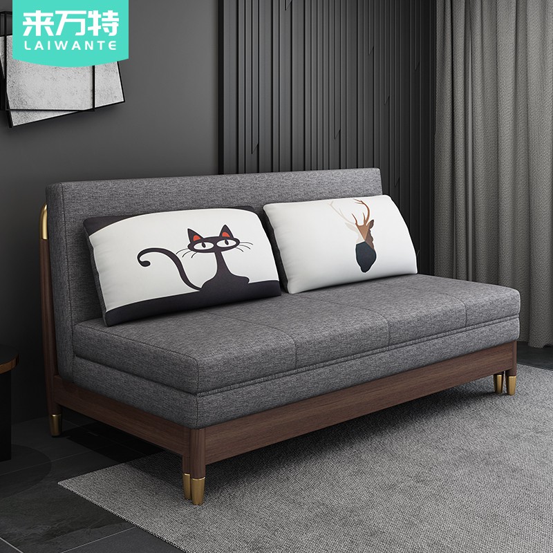 [J]Light luxury Nordic sofa bed, small apartment living room