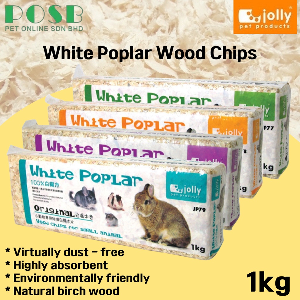 Jolly White Poplar Wood Chips/ Wood Shaving Bedding for Rabbits, Chinchillas, Guinea Pigs and
