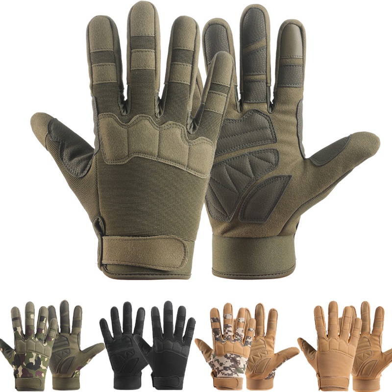 Outdoor Tactical Gloves Full Finger Hunting Gloves Touch Screen Anti