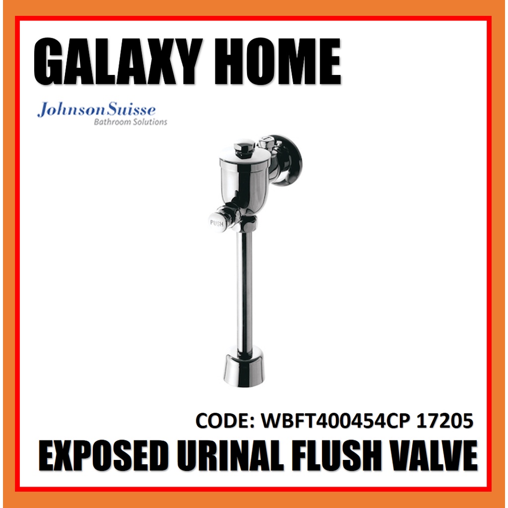 Johnson Suisse 400454 17205 Exposed Urinal Flush Valve with Straight