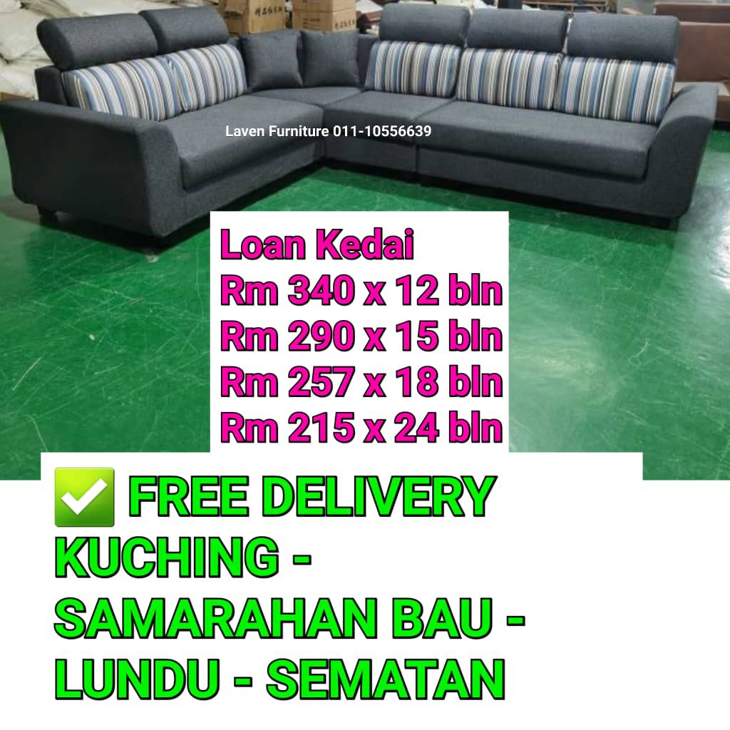 WASTIN L SHAPE SOFA !! For KuchingSamarahan SARAWAK ONLY !! CASH
