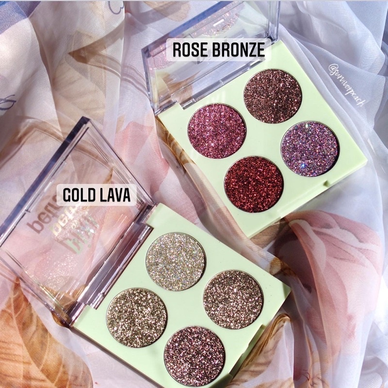 🚚READYSTOCK 💯Original Pixi Glitter Eye Quad Palette (glitter glue not