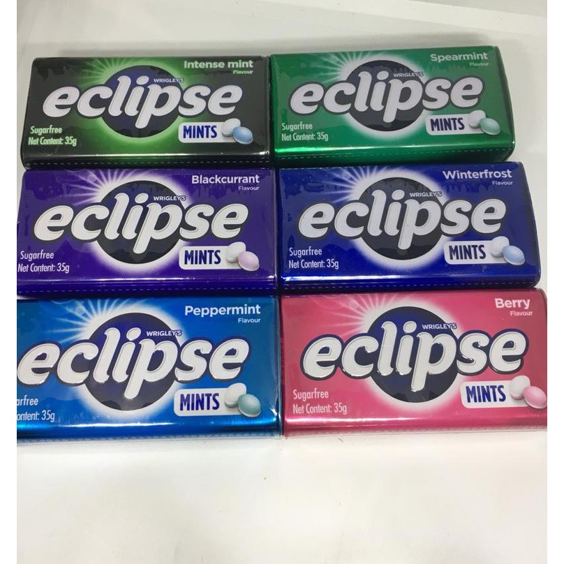 Eclipse Sugarfree Mints 35g (WINTERFROST, INTENSE MINT, PEPPERMINT