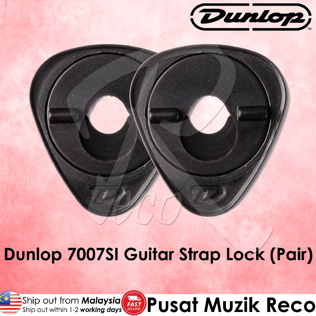 Dunlop 7007SI Ergo Lok Guitar Strap Lock PAIR Acoustic Electric Bass