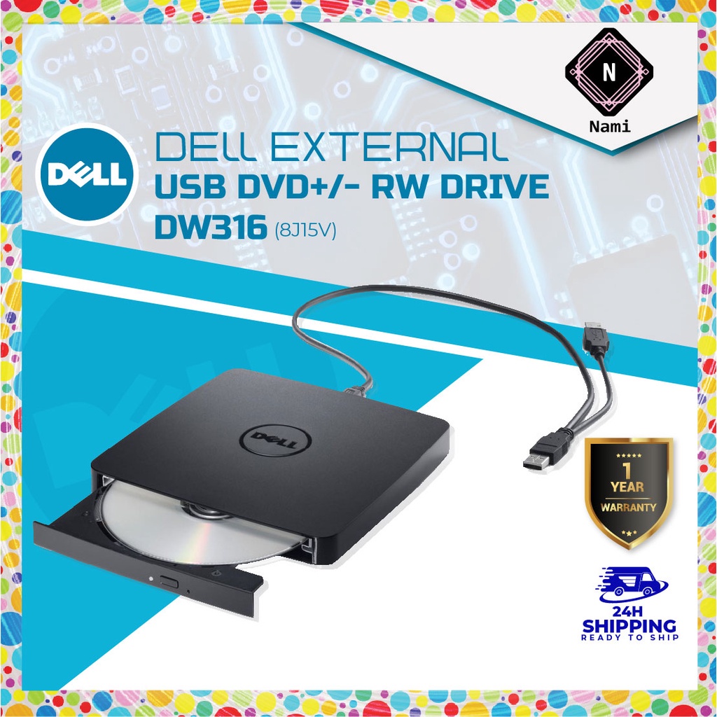 Dell DW316 USB Slim External DVDRW Drive (DVD +/ RW) Shopee Malaysia
