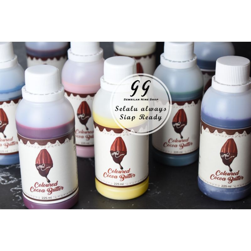 Colored COCOA BUTTER 225ml Colored Coloring Food Coloring CHOCOLATE