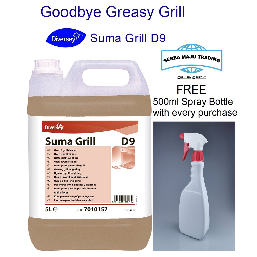 Diversey Suma Oven and Grill D9 Cleaner / Grill Clean / Grill Cleaner