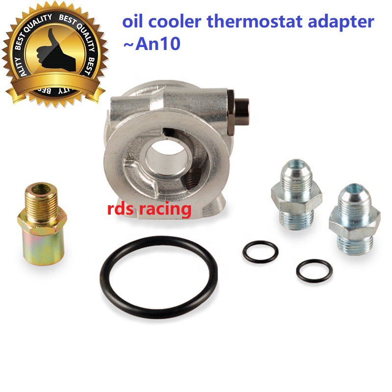 Oil Cooler Sandwich Adapter Plate With Thermostat Adaptor Threads