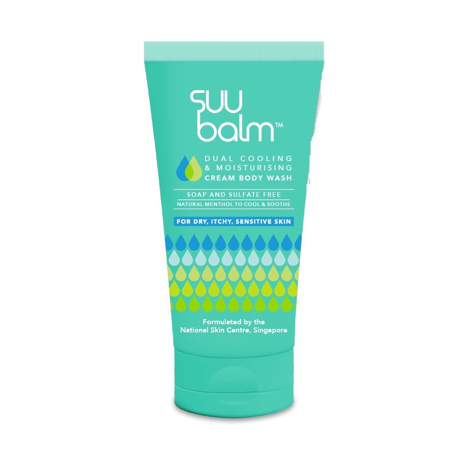 Suu Balm Dual Cooling & Moisturising Cream Body Wash (100ml) Shopee