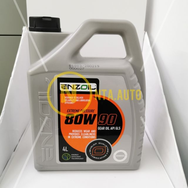 ENZOIL EXTREME PRESSURE 80W90 GEAR OIL API GL5 4L Shopee Malaysia