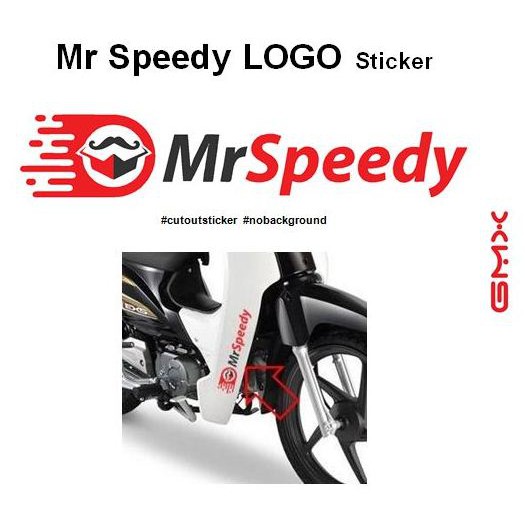 GMX. Mr Speedy Logo Vinyl Sticker Car Motor Lorry Glass/Window Decal