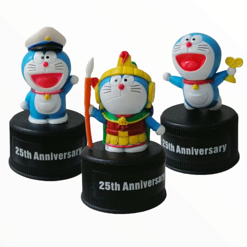 Original fujiko vintage 90's doraemon bottles cap collection Shopee