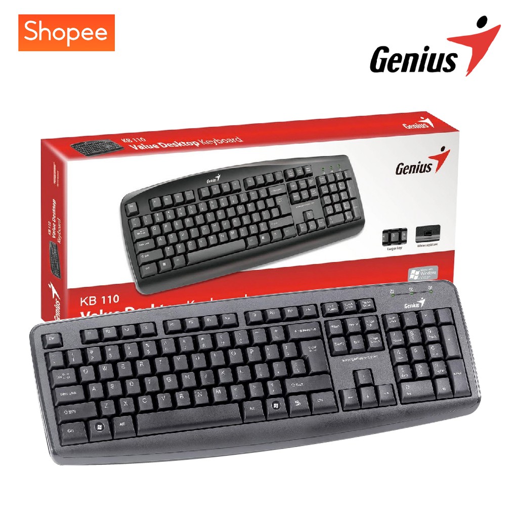 Genius KB110X USB Wired Keyboard Shopee Malaysia