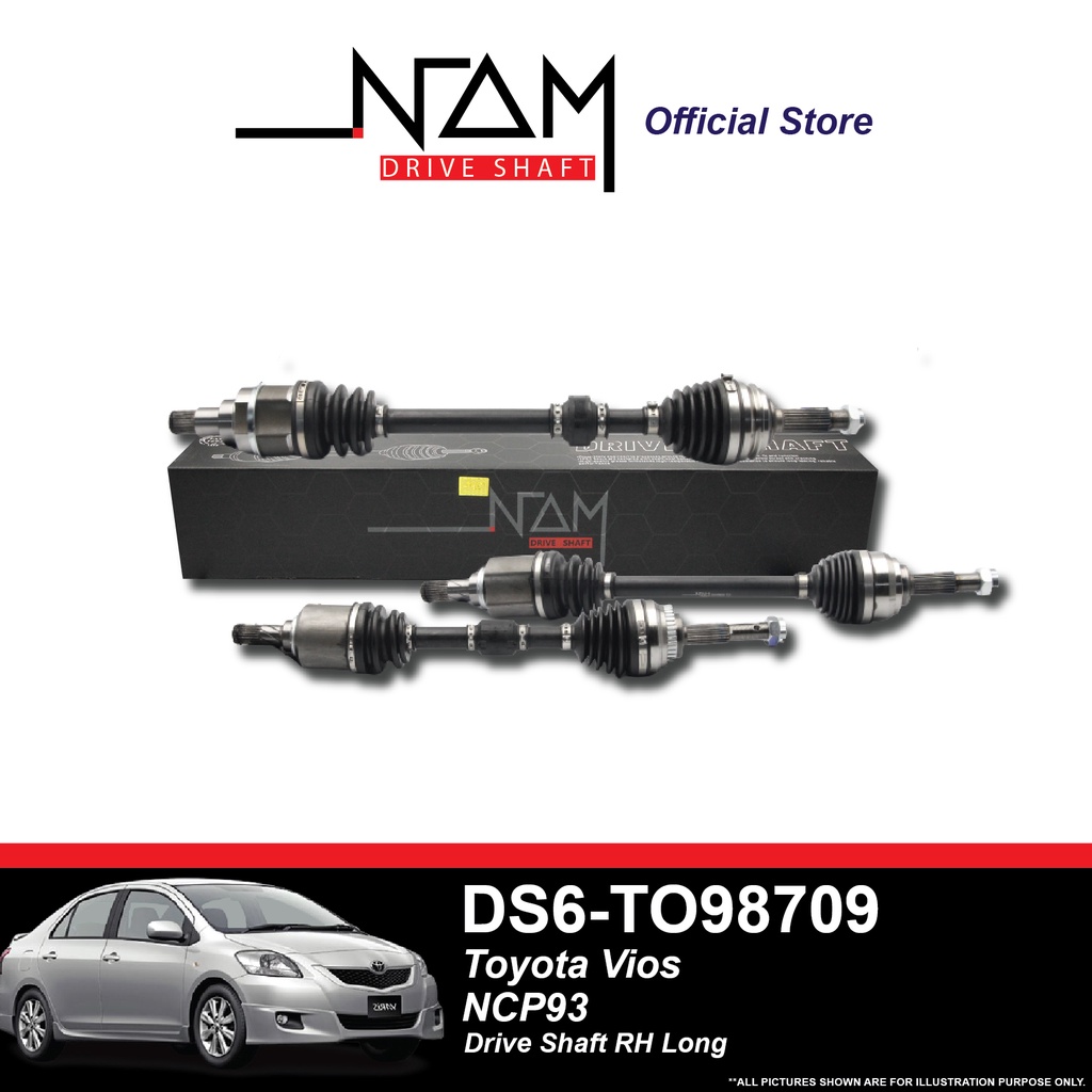 Nam Drive Shaft RH Long for Toyota Vios NCP93 DS6 TO98709 Shopee