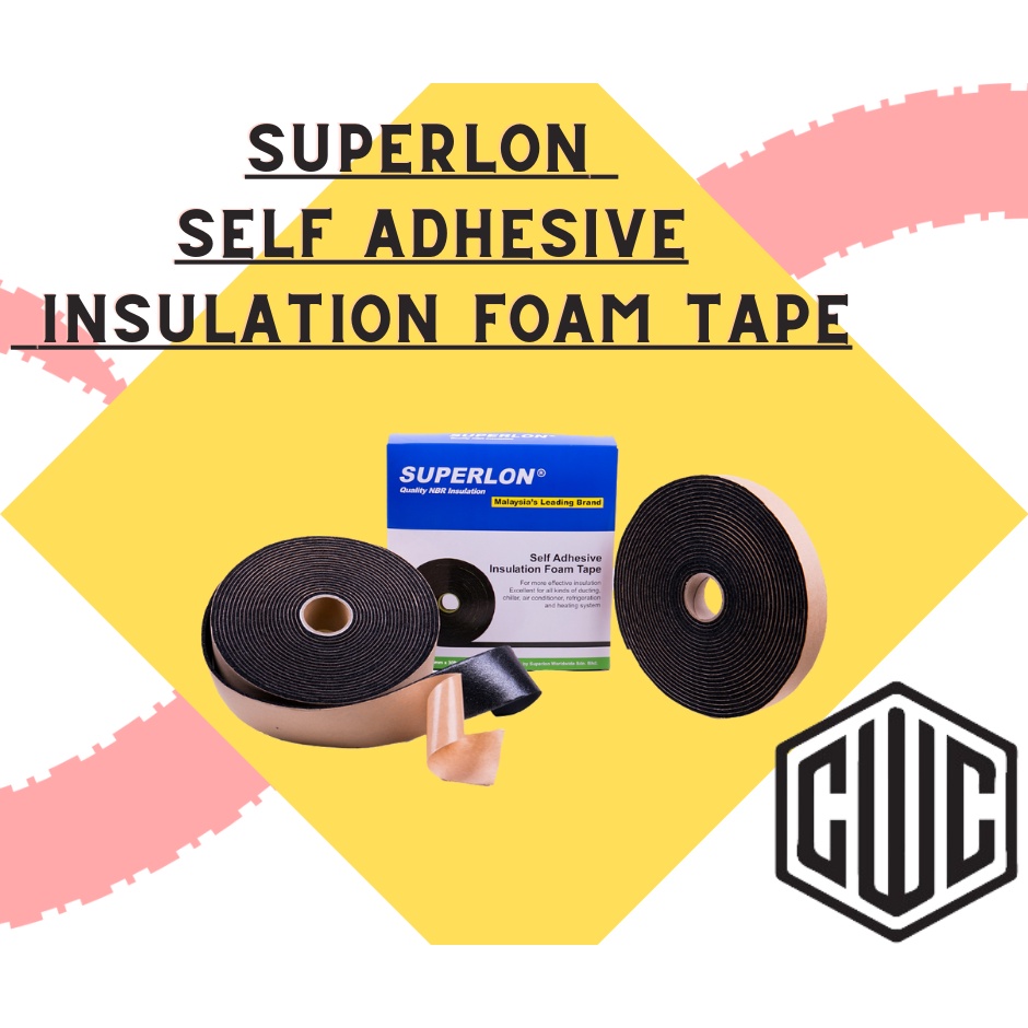 SUPERLON Insulation Tape/ Foam Tape/ Self Adhesive (Size 3mm x 48mm x