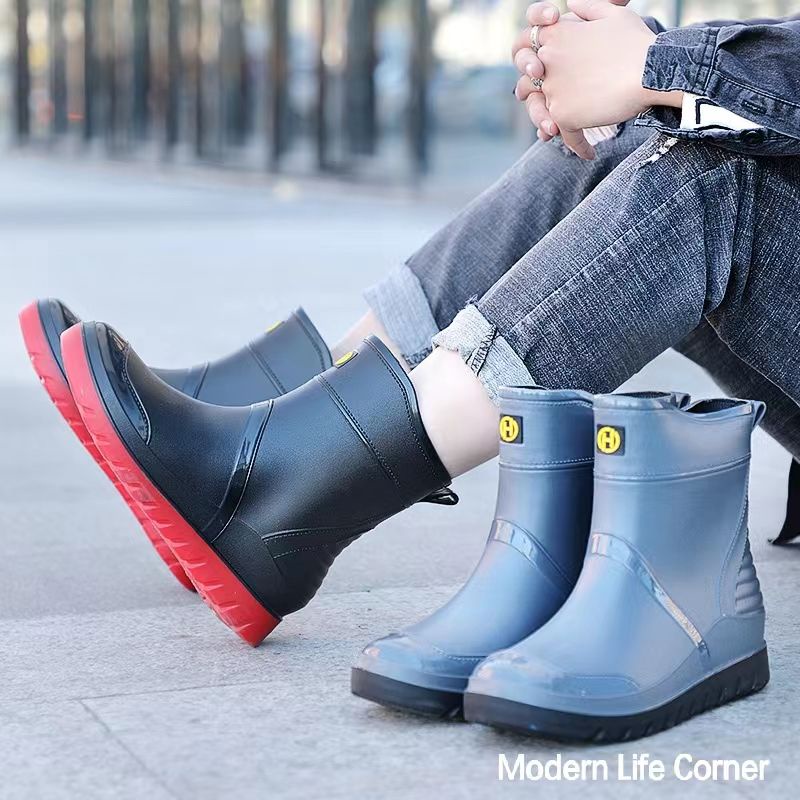 Kasut Sawah/Bendang Berkualiti Tinggi/Men's Waterproof Rain boots