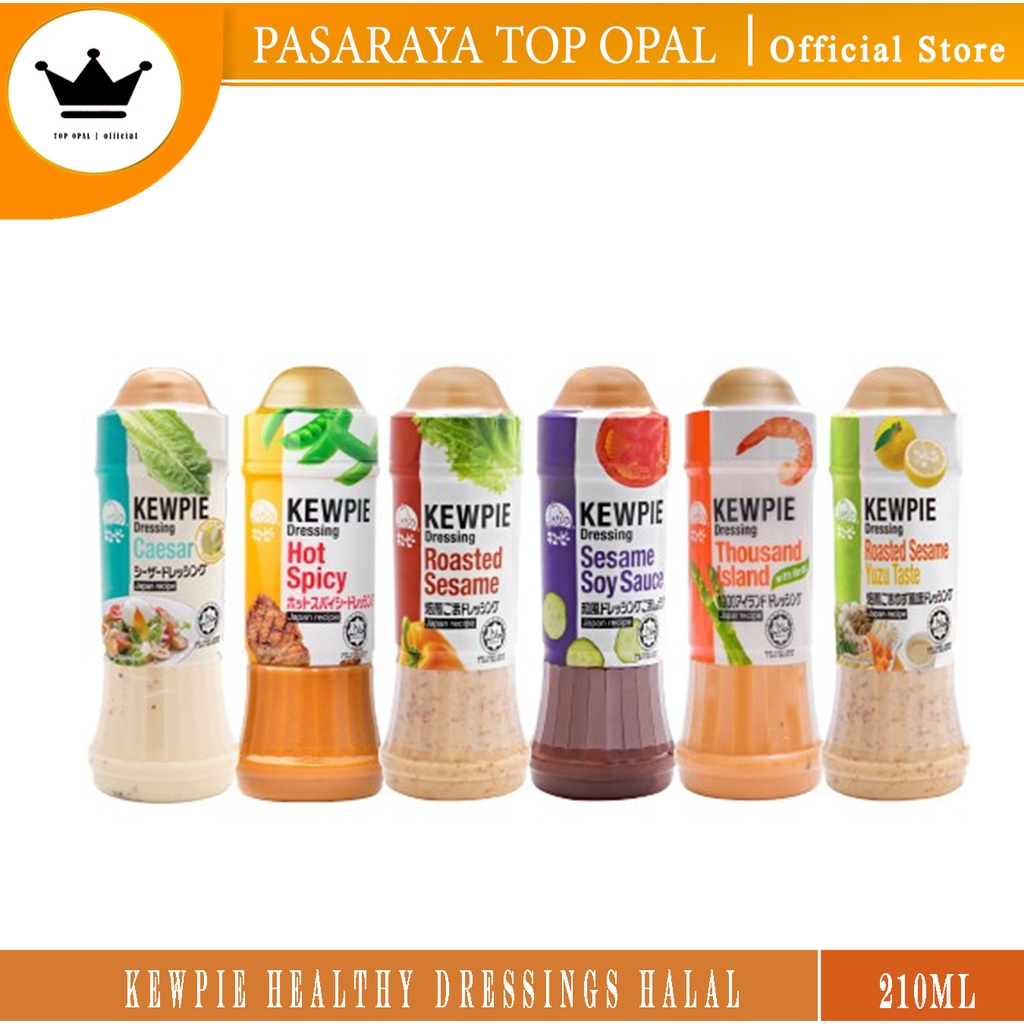 Kewpie Healthy Dressings Halal 210ml ( Roasted Sesame / Hot&Spicy