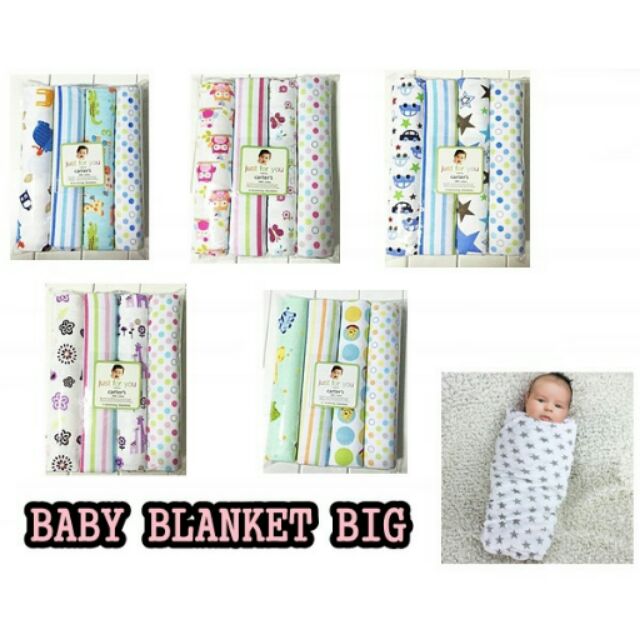 4 in 1 Carters BABY BLANKET BIG (RANDOM) Shopee Malaysia