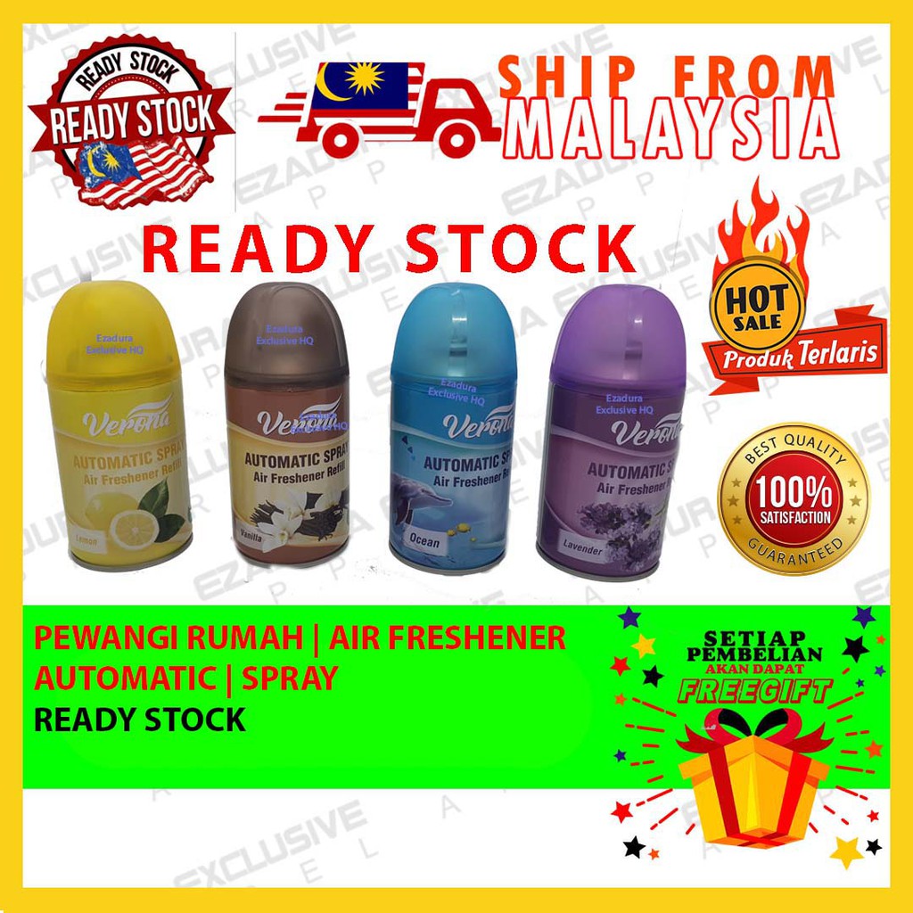 🔥 READY STOCK 🔥 Verona Automatic Spray Air Freshener Refill / pewangi