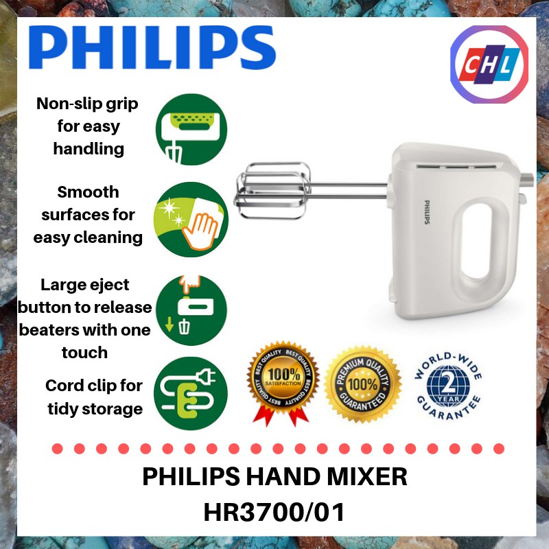 Philips Hand Mixer HR3700/01 (2Years Warranty by Philips) Shopee Malaysia