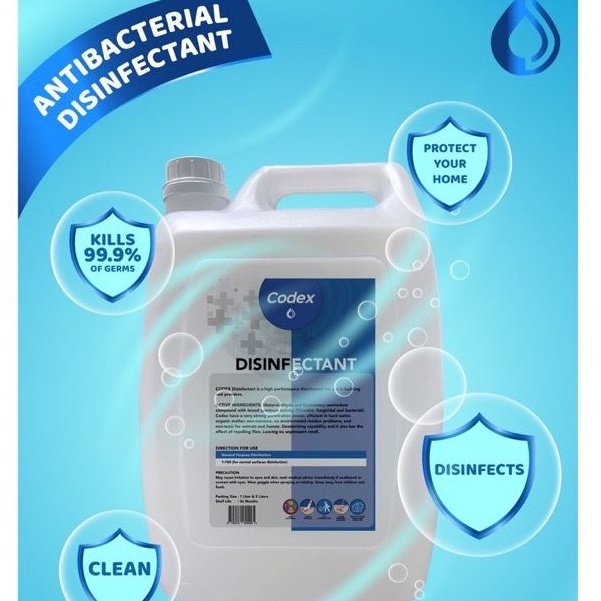 100 Codex Disinfectant Fogging Sanitizer 5L Liquid Disinfectant
