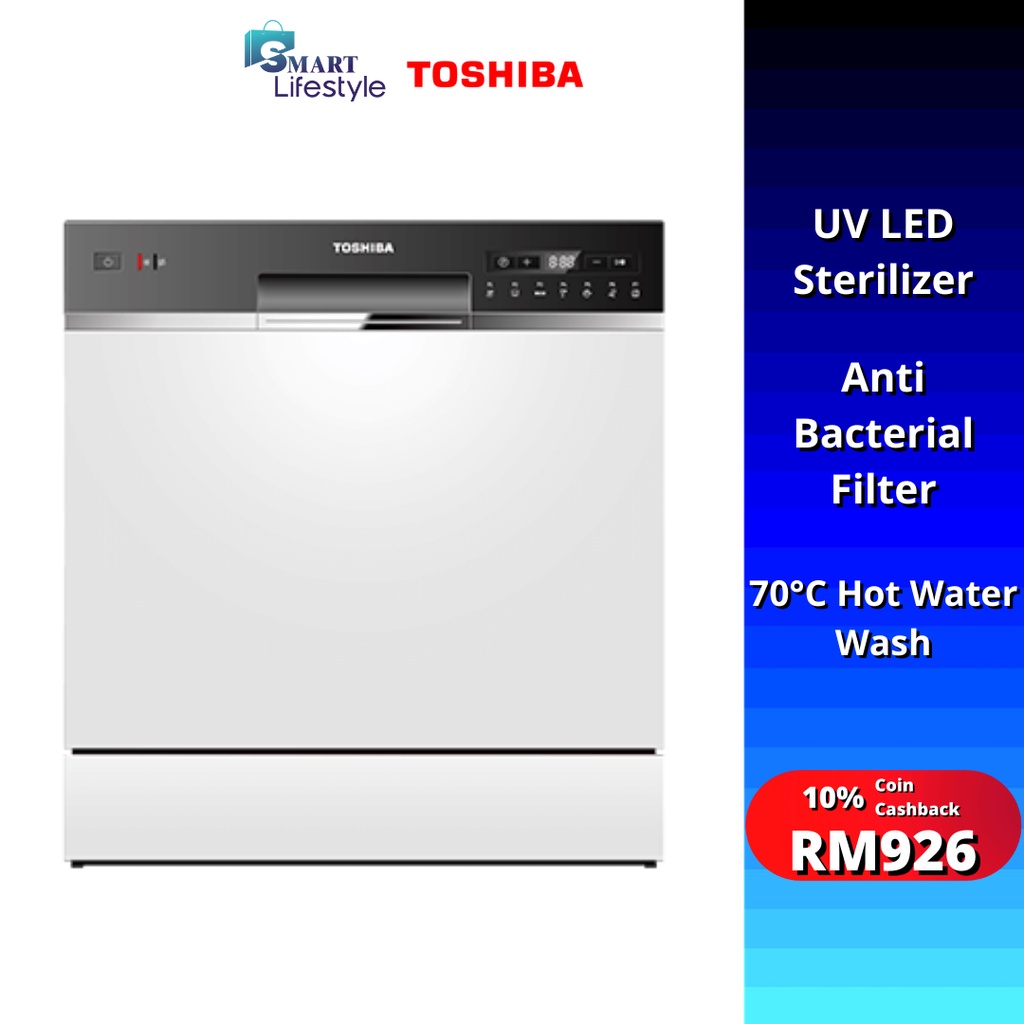 [FREE SHIPPING] Toshiba Table Top Dishwasher Machine DW08T1/DW14F1S