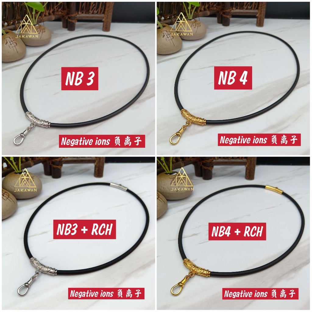 4mm Negative ions amulet necklaces 负离子纯钛钢佛牌链 (Type NB 3/4) Shopee