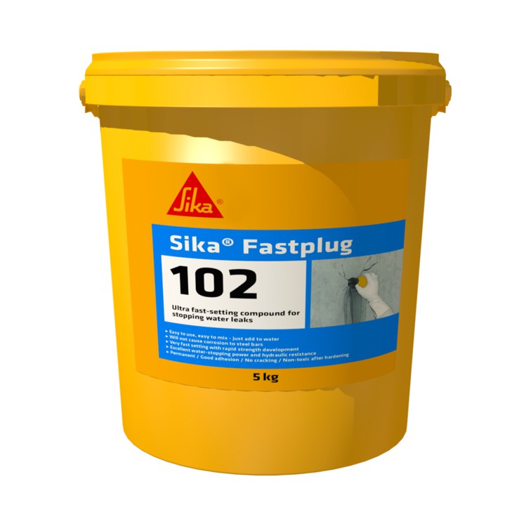 Sikalastic® Fastplug102 Ultra fastsetting compound for stopping water