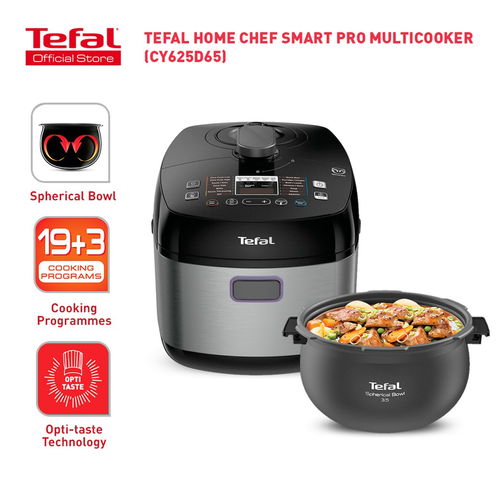 Tefal Home Chef Smart Pro Multicooker 5.0L CY625 Shopee Malaysia