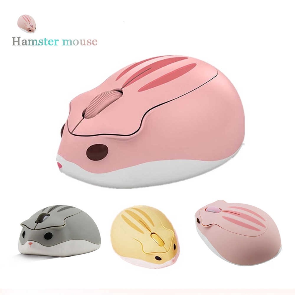 Hamster Wireless Mouse And Usb To Typec Interface Cute Mini Mouse