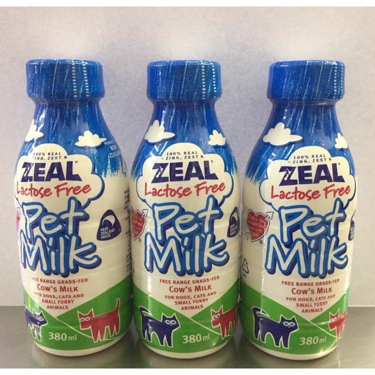 Zeal Lactose Free Pet Milk 380ml 1 bottle Milk For Cat & Dog Zeal