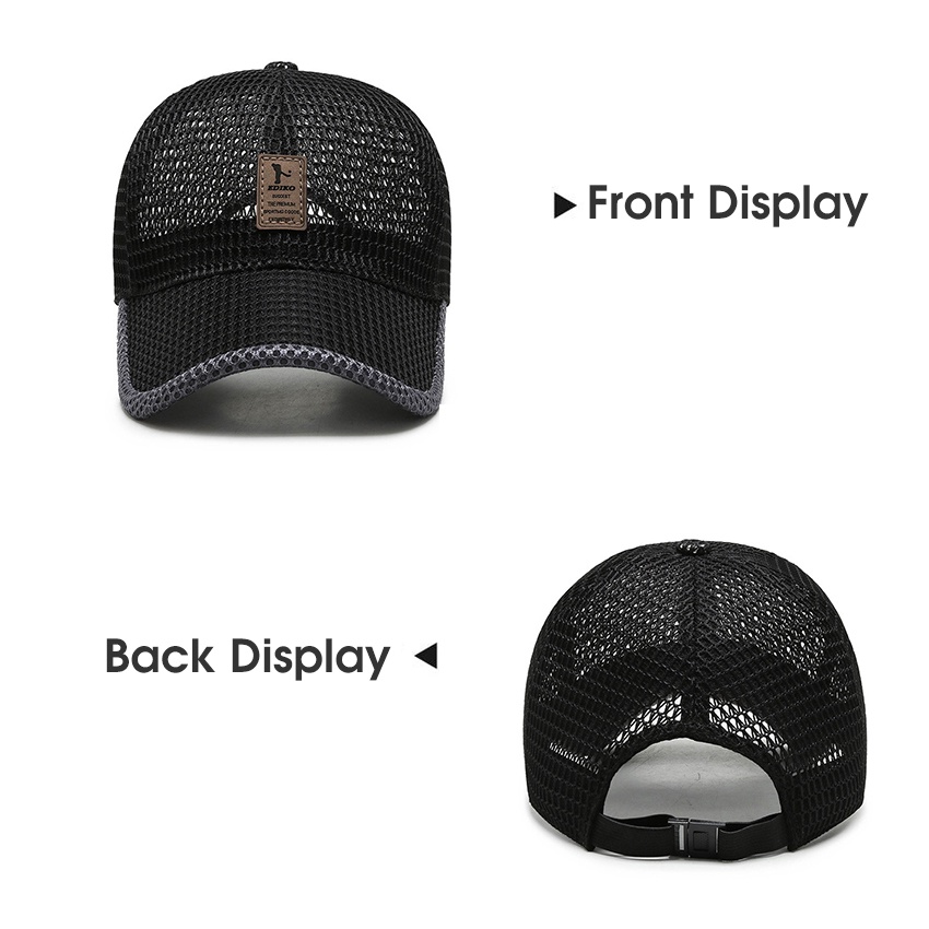 LouisWill Men's Baseball Cap Summer Baseball Hat Golf Short Brim Hat